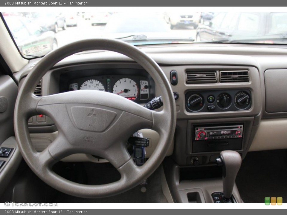 Tan Interior Dashboard for the 2003 Mitsubishi Montero Sport LS #74418052