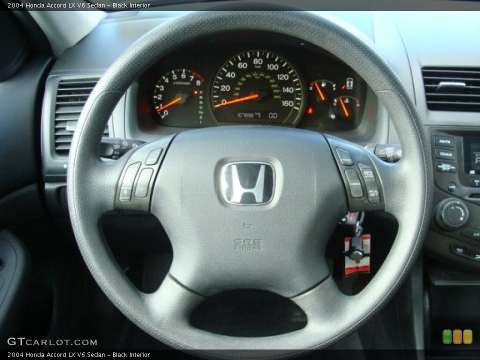 Black Interior Steering Wheel for the 2004 Honda Accord LX V6 Sedan #74418130