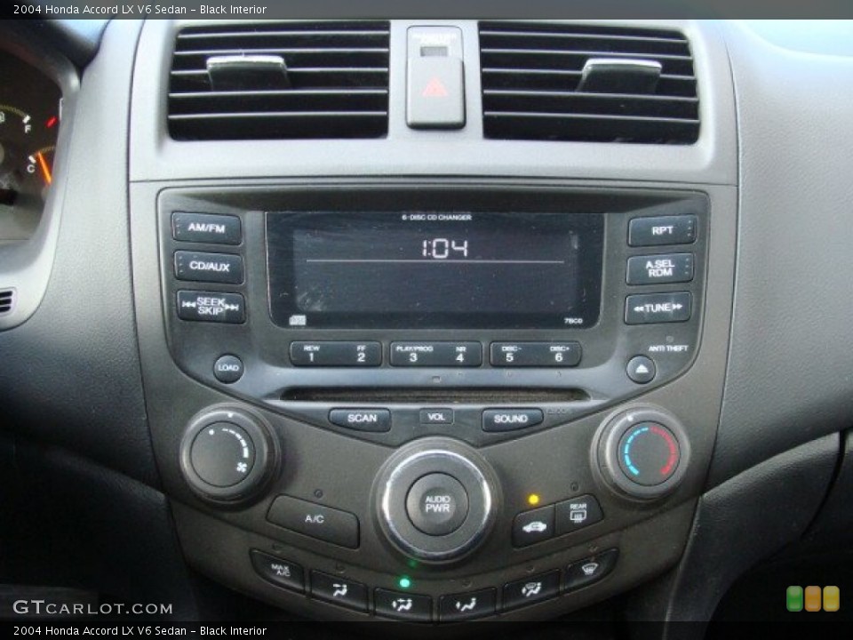 Black Interior Controls for the 2004 Honda Accord LX V6 Sedan #74418169