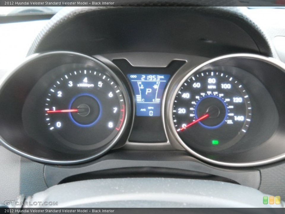 Black Interior Gauges for the 2012 Hyundai Veloster  #74418850