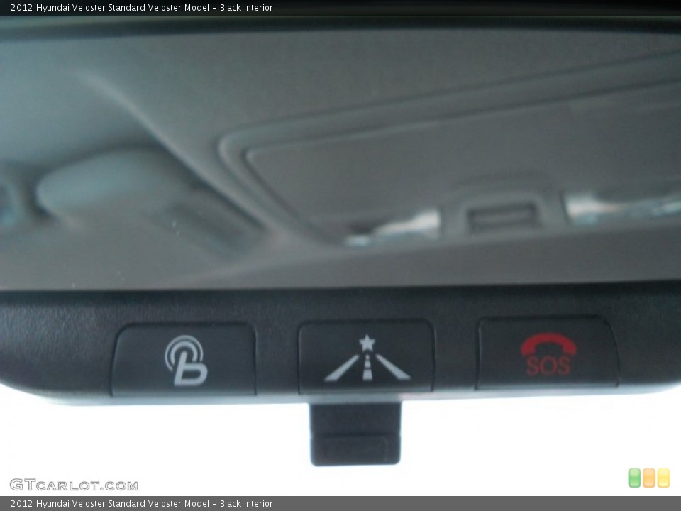 Black Interior Controls for the 2012 Hyundai Veloster  #74418971