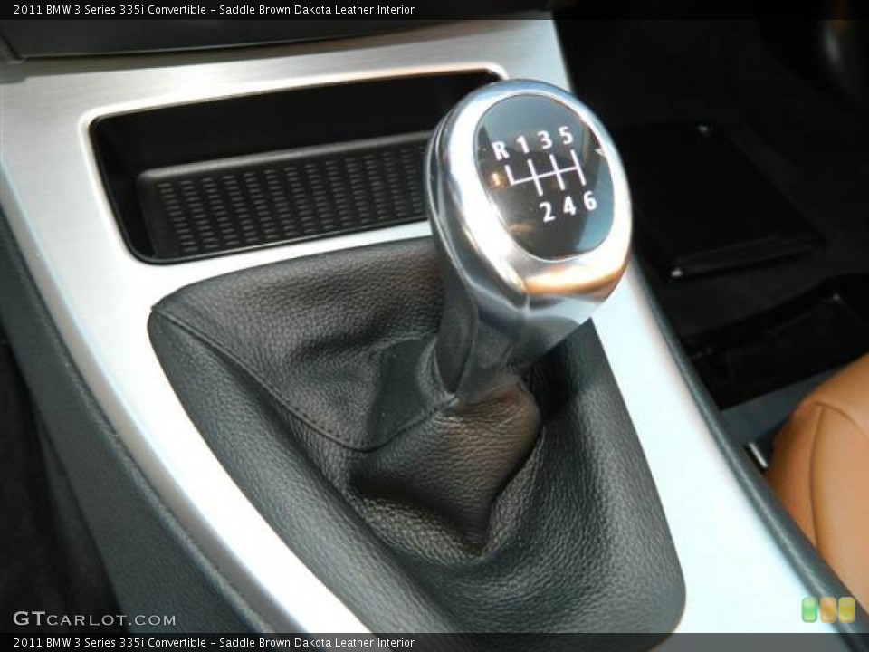 Saddle Brown Dakota Leather Interior Transmission for the 2011 BMW 3 Series 335i Convertible #74419539
