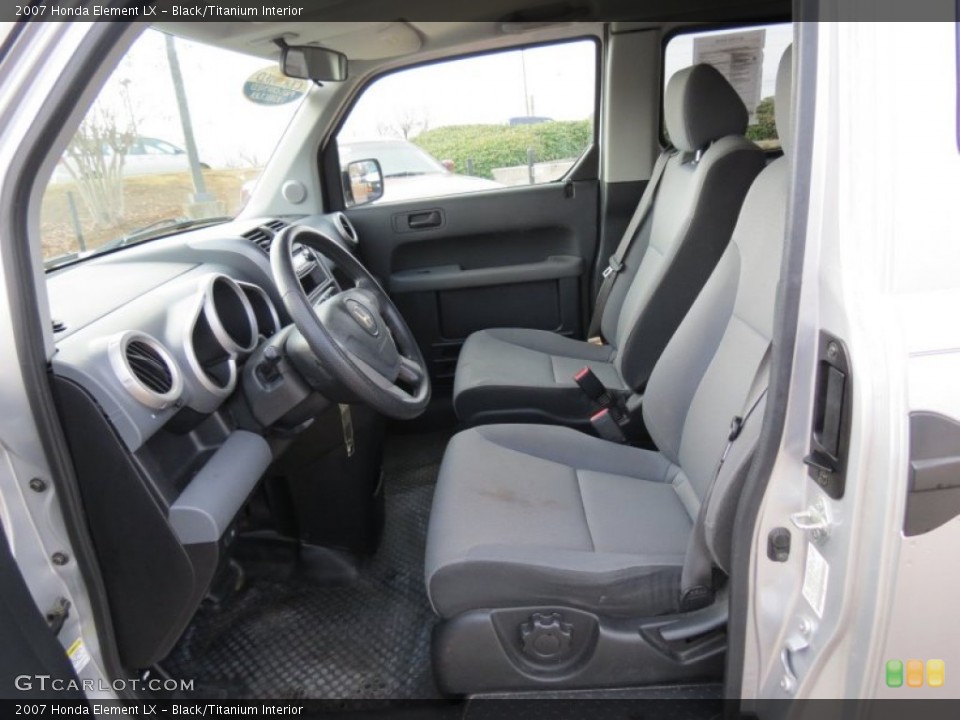 Black/Titanium Interior Front Seat for the 2007 Honda Element LX #74419546