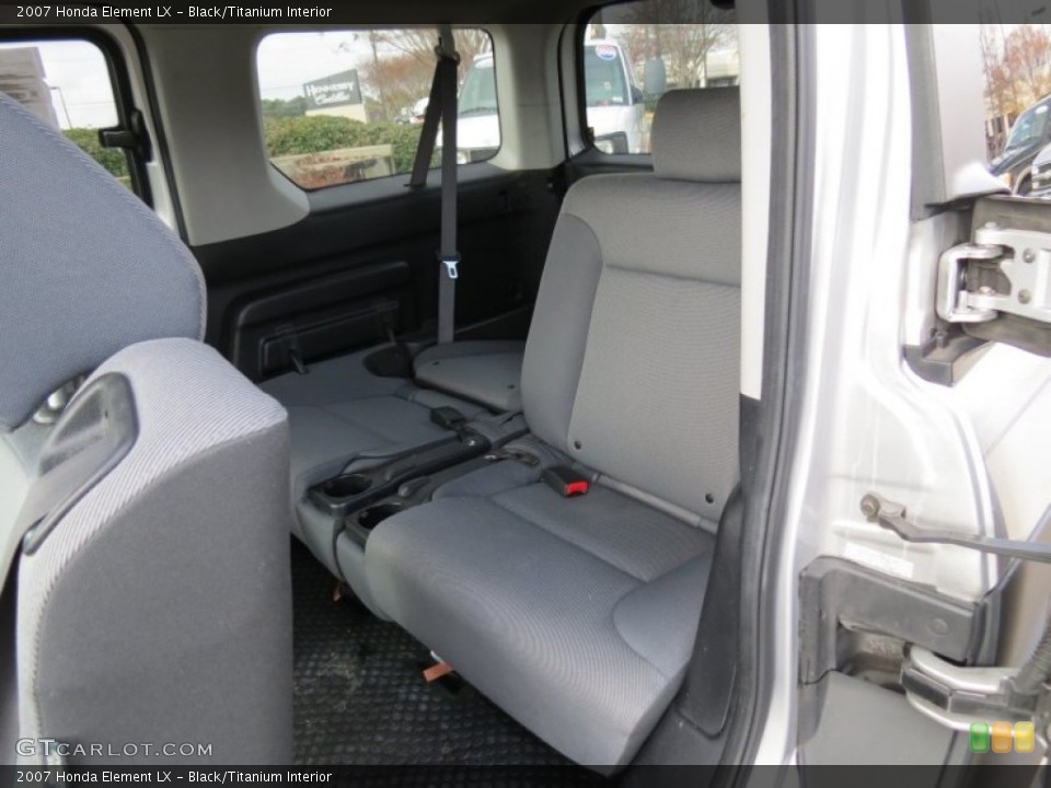 Black/Titanium Interior Rear Seat for the 2007 Honda Element LX #74419588