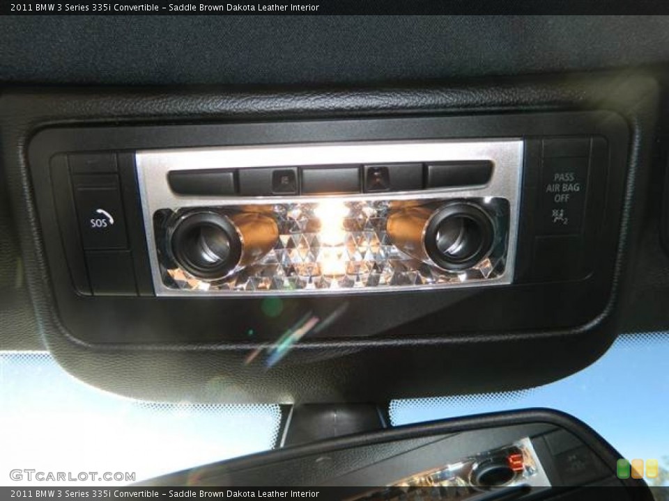 Saddle Brown Dakota Leather Interior Controls for the 2011 BMW 3 Series 335i Convertible #74419681