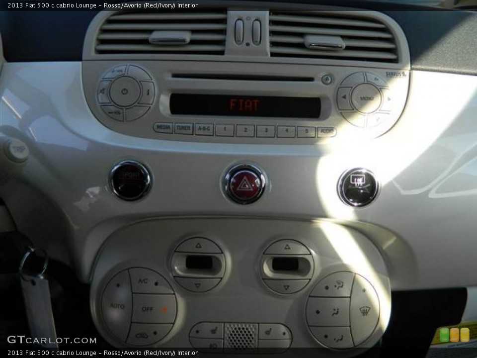 Rosso/Avorio (Red/Ivory) Interior Controls for the 2013 Fiat 500 c cabrio Lounge #74419978