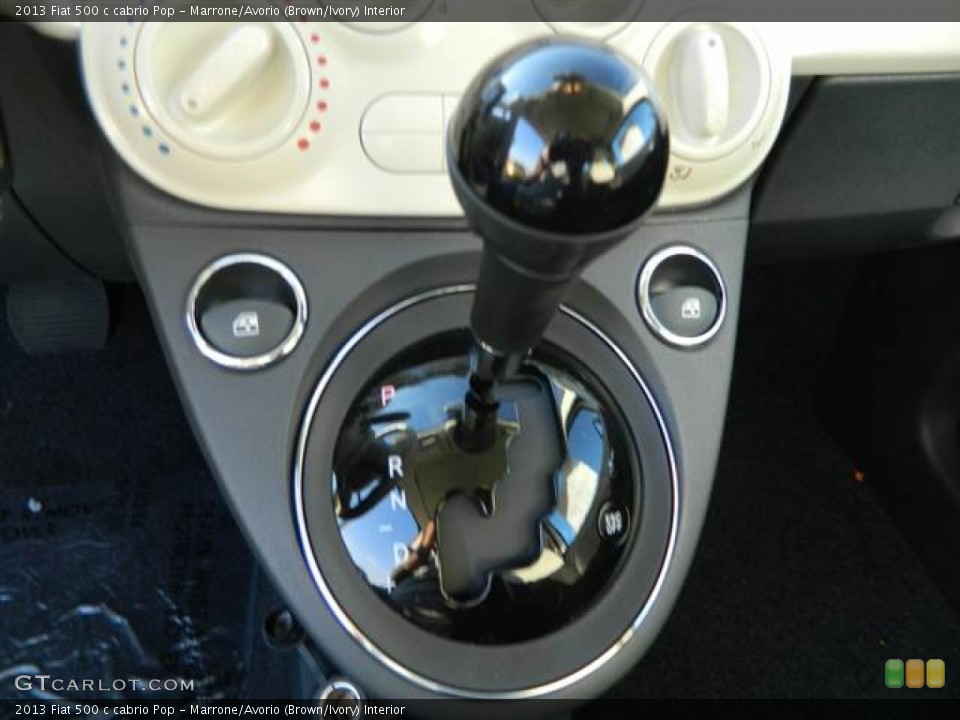 Marrone/Avorio (Brown/Ivory) Interior Transmission for the 2013 Fiat 500 c cabrio Pop #74420116