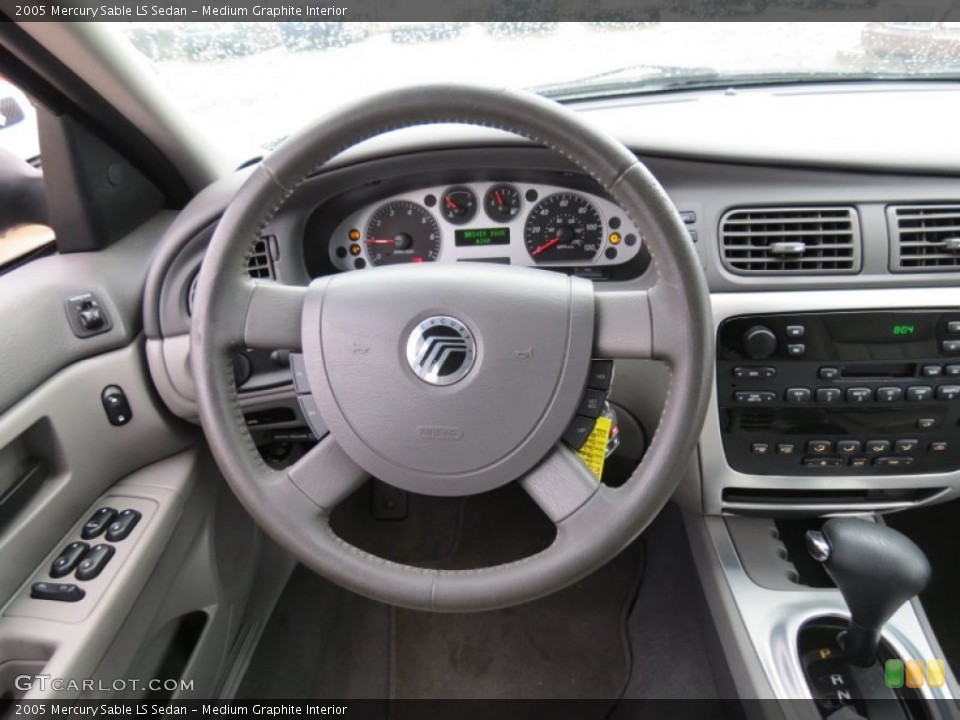Medium Graphite Interior Steering Wheel for the 2005 Mercury Sable LS Sedan #74420200