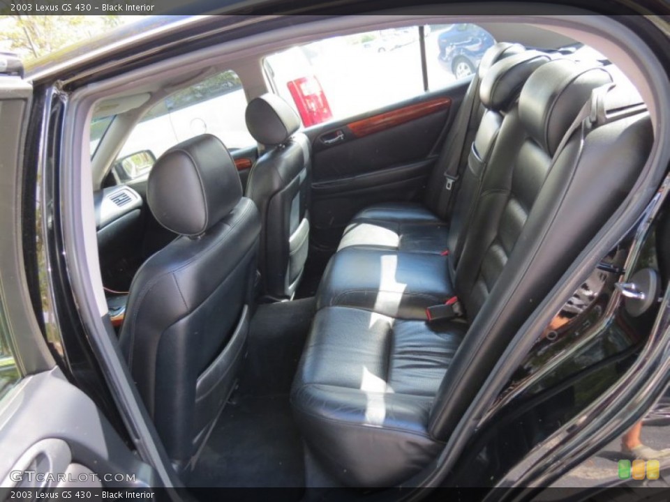 Black Interior Rear Seat for the 2003 Lexus GS 430 #74425123