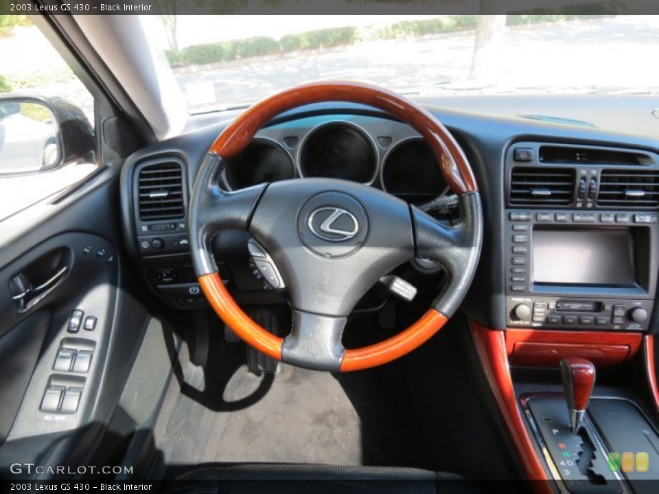 Black Interior Steering Wheel for the 2003 Lexus GS 430 #74425186