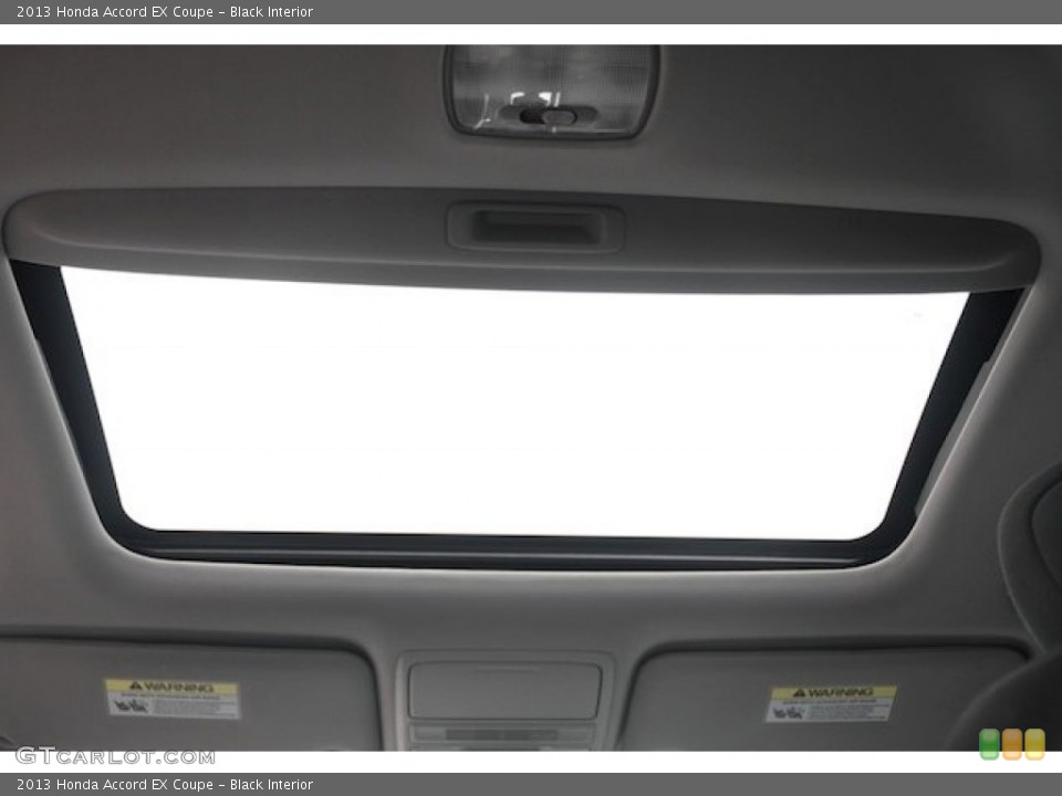 Black Interior Sunroof for the 2013 Honda Accord EX Coupe #74426098