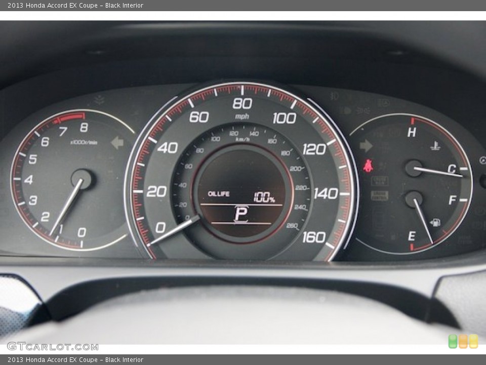 Black Interior Gauges for the 2013 Honda Accord EX Coupe #74426137