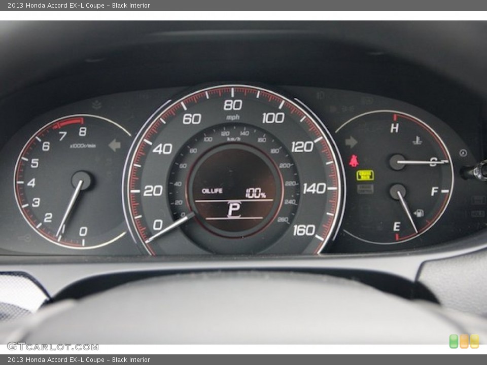 Black Interior Gauges for the 2013 Honda Accord EX-L Coupe #74426324