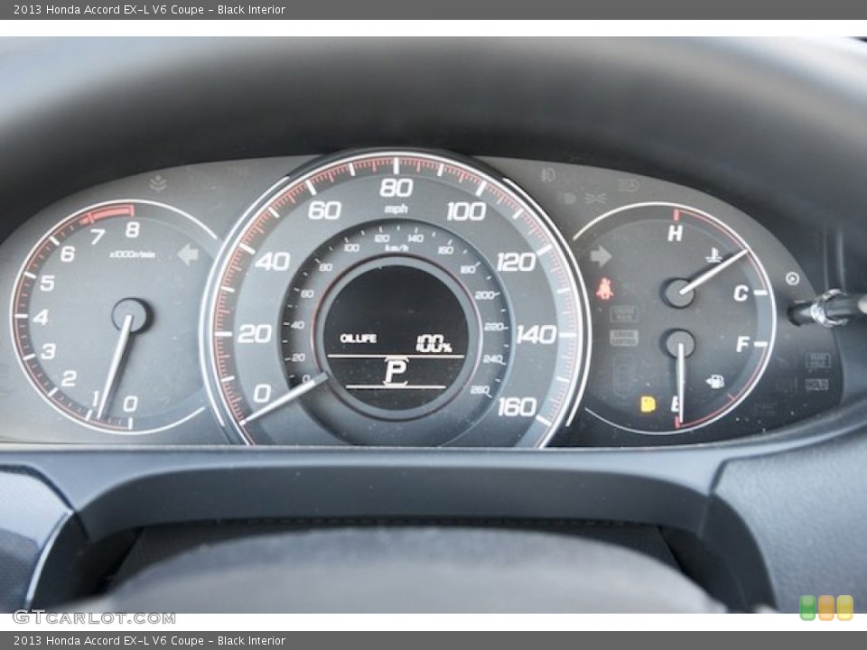 Black Interior Gauges for the 2013 Honda Accord EX-L V6 Coupe #74426519