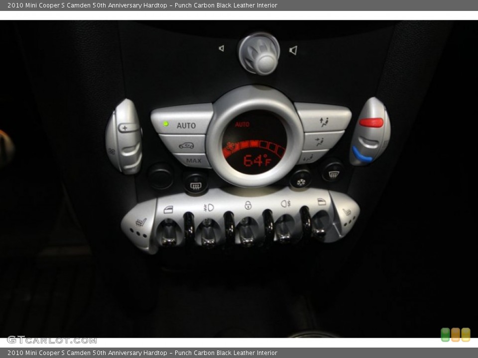 Punch Carbon Black Leather Interior Controls for the 2010 Mini Cooper S Camden 50th Anniversary Hardtop #74426929