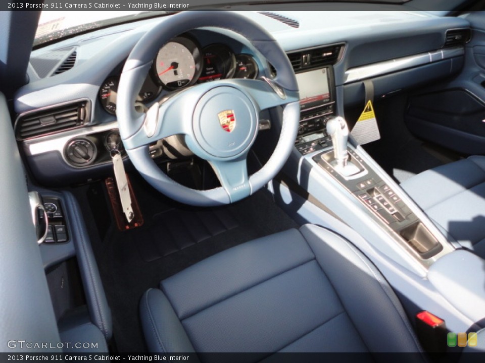 Yachting Blue Interior Prime Interior for the 2013 Porsche 911 Carrera S Cabriolet #74426977