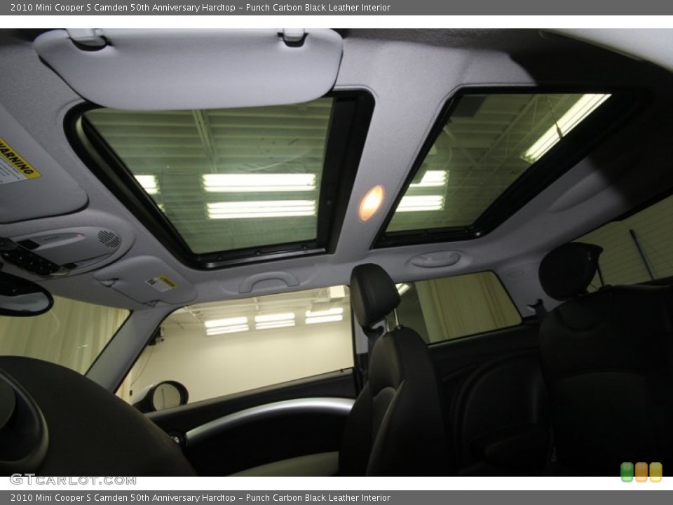 Punch Carbon Black Leather Interior Sunroof for the 2010 Mini Cooper S Camden 50th Anniversary Hardtop #74427025