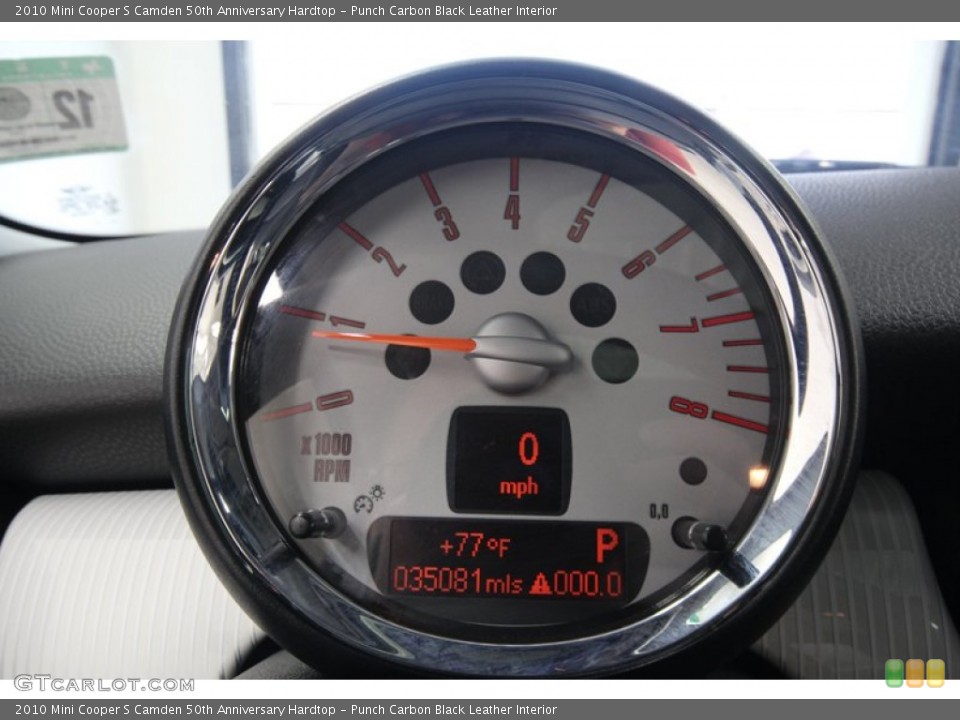 Punch Carbon Black Leather Interior Gauges for the 2010 Mini Cooper S Camden 50th Anniversary Hardtop #74427130