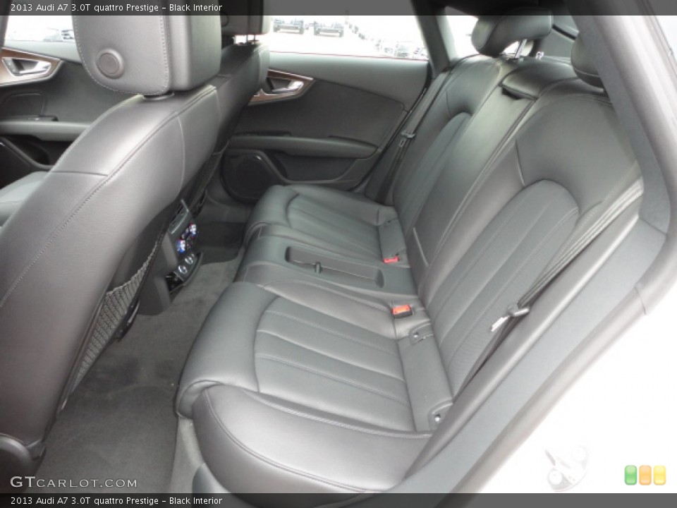 Black Interior Rear Seat for the 2013 Audi A7 3.0T quattro Prestige #74427364