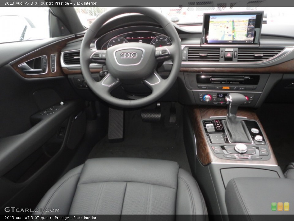 Black Interior Dashboard for the 2013 Audi A7 3.0T quattro Prestige #74427379