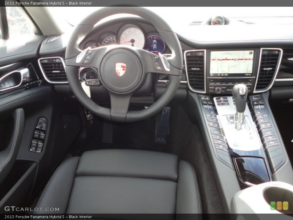 Black Interior Dashboard for the 2013 Porsche Panamera Hybrid S #74428702