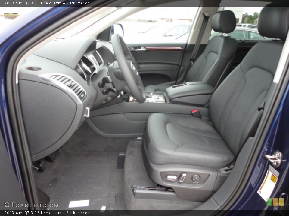 Black Interior Front Seat for the 2013 Audi Q7 3.0 S Line quattro #74428975