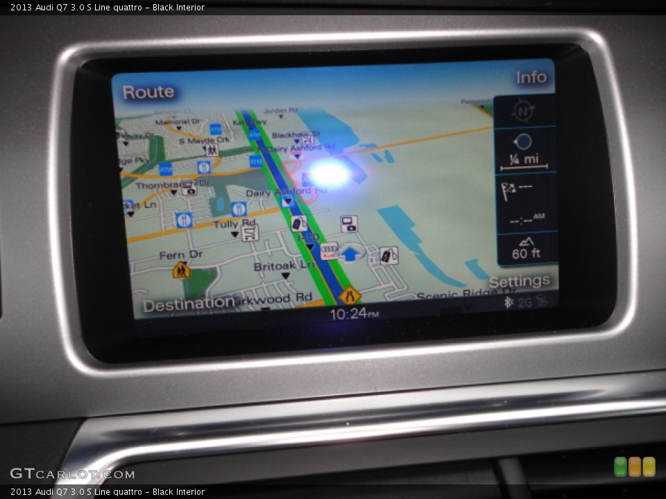 Black Interior Navigation for the 2013 Audi Q7 3.0 S Line quattro #74429038