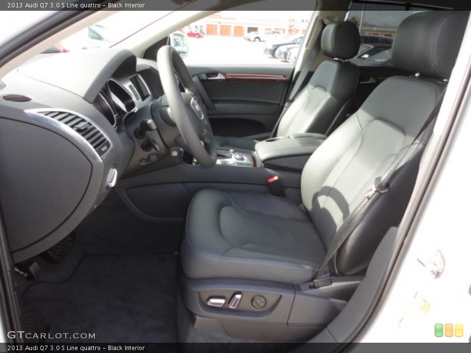 Black Interior Front Seat for the 2013 Audi Q7 3.0 S Line quattro #74429275