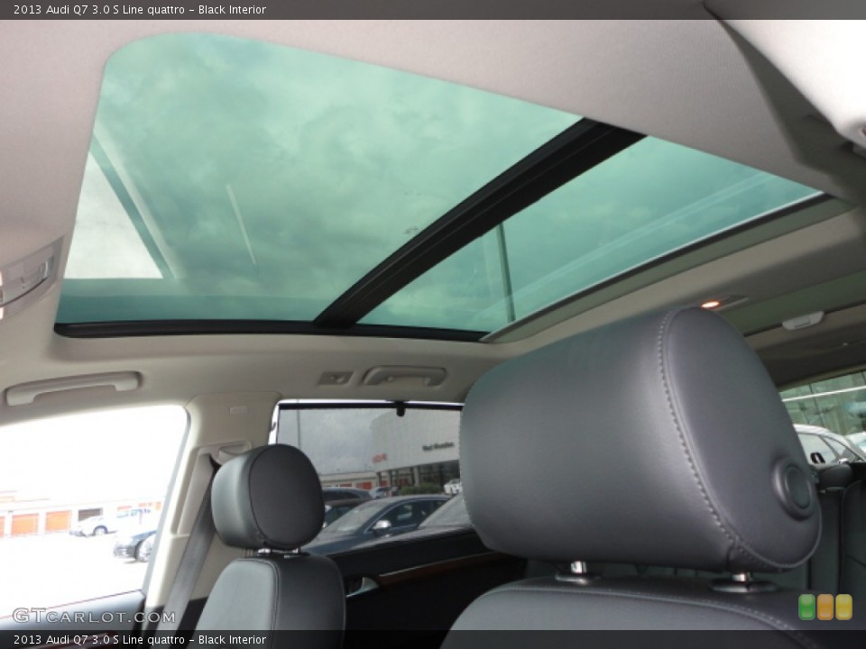 Black Interior Sunroof for the 2013 Audi Q7 3.0 S Line quattro #74429320