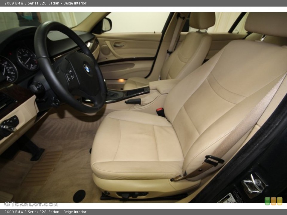 Beige Interior Front Seat for the 2009 BMW 3 Series 328i Sedan #74430007