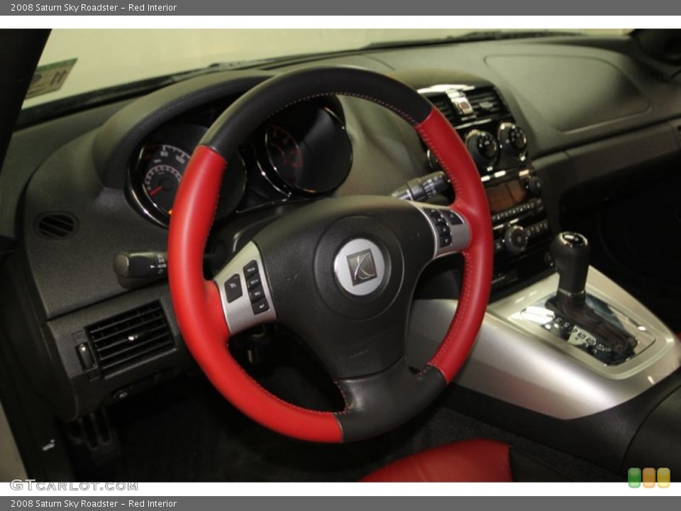 Red Interior Steering Wheel for the 2008 Saturn Sky Roadster #74430931