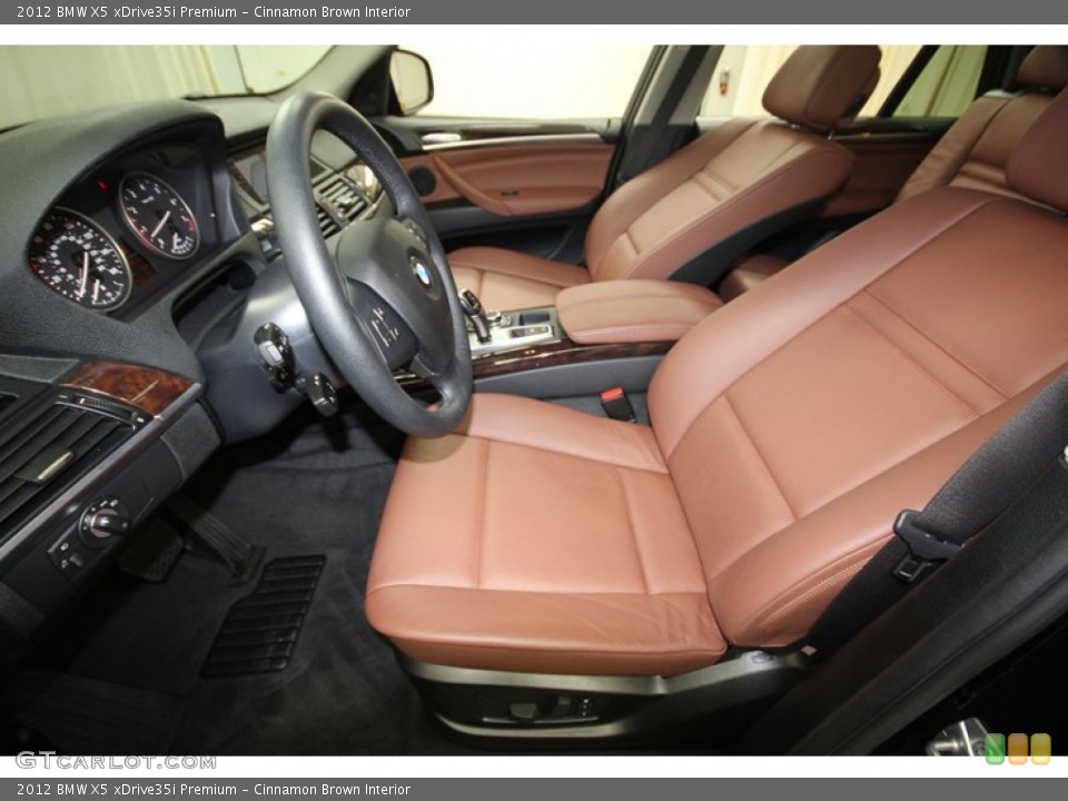 Cinnamon Brown Interior Front Seat for the 2012 BMW X5 xDrive35i Premium #74432017