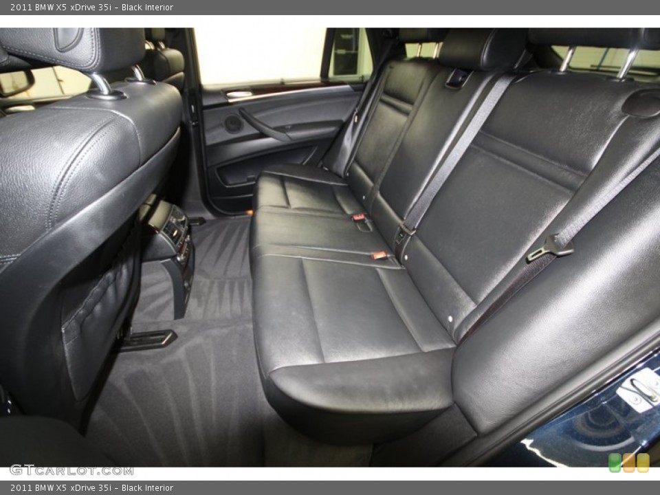 Black Interior Rear Seat for the 2011 BMW X5 xDrive 35i #74432620
