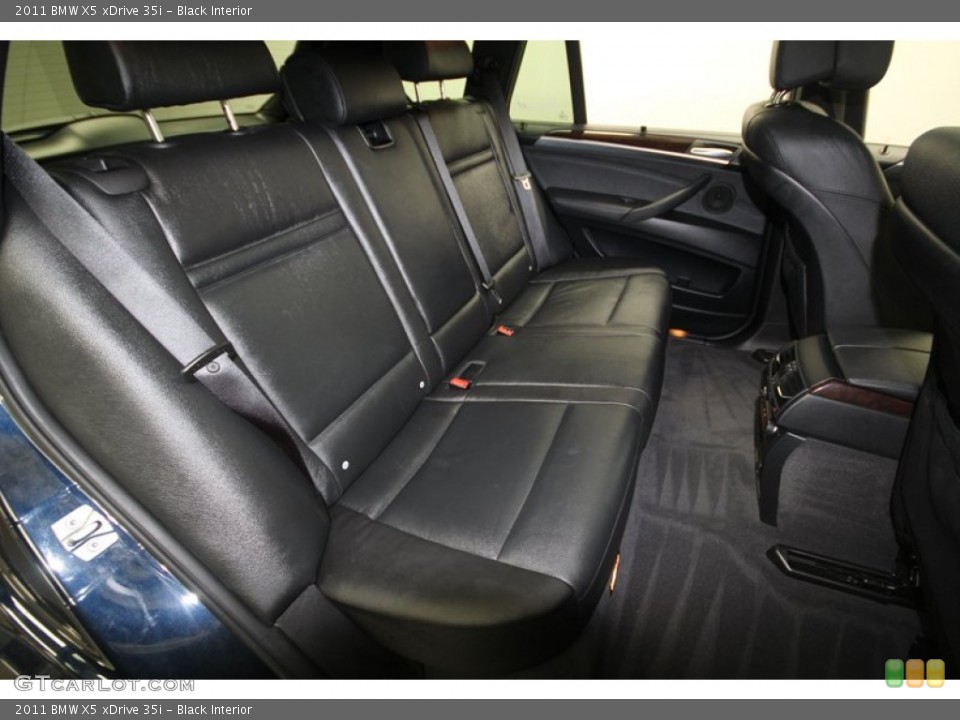 Black Interior Rear Seat for the 2011 BMW X5 xDrive 35i #74432695