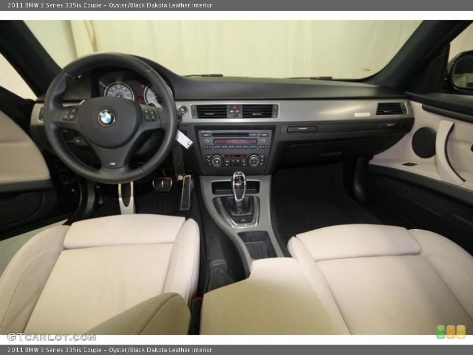 Oyster/Black Dakota Leather Interior Dashboard for the 2011 BMW 3 Series 335is Coupe #74432731