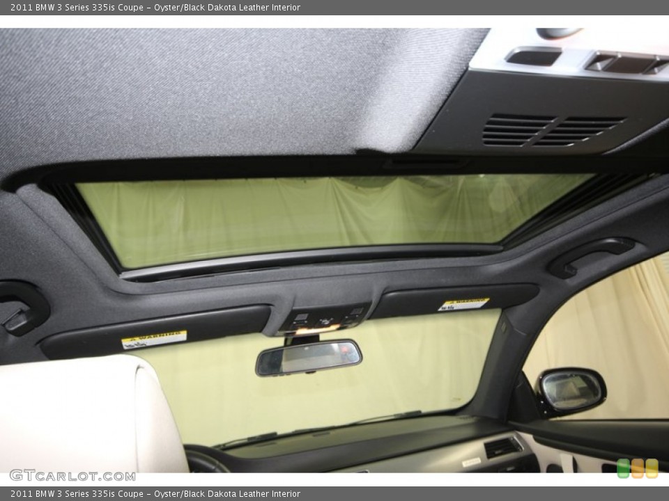 Oyster/Black Dakota Leather Interior Sunroof for the 2011 BMW 3 Series 335is Coupe #74432800