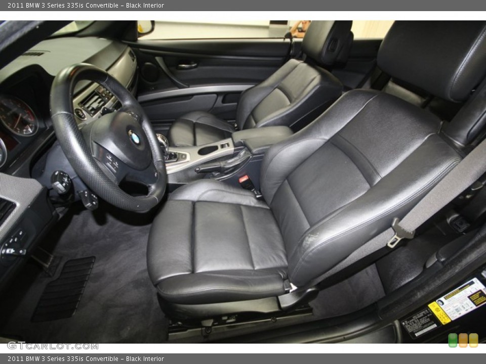 Black Interior Front Seat for the 2011 BMW 3 Series 335is Convertible #74432842