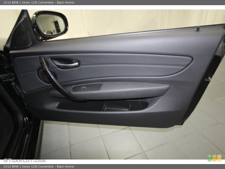 Black Interior Door Panel for the 2010 BMW 1 Series 128i Convertible #74433043