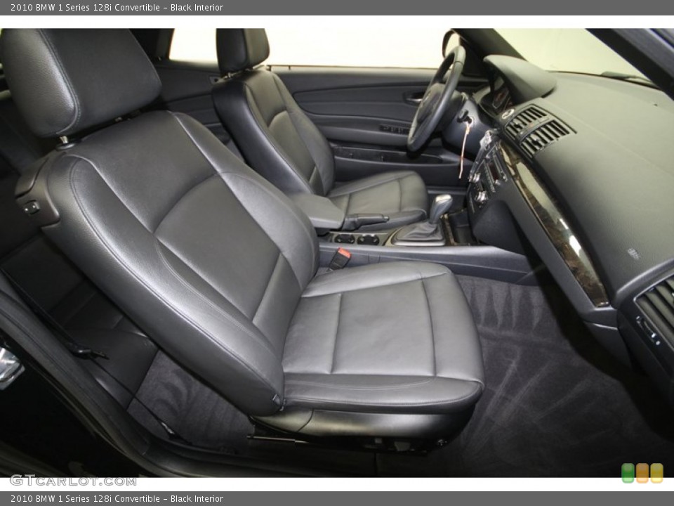 Black Interior Photo for the 2010 BMW 1 Series 128i Convertible #74433046