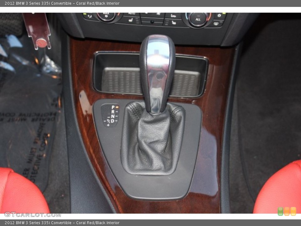 Coral Red/Black Interior Transmission for the 2012 BMW 3 Series 335i Convertible #74436305
