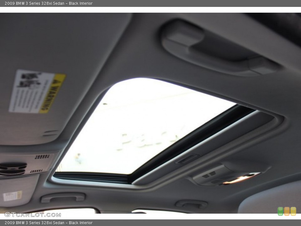 Black Interior Sunroof for the 2009 BMW 3 Series 328xi Sedan #74438387
