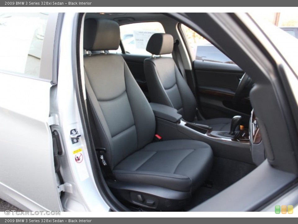 Black Interior Front Seat for the 2009 BMW 3 Series 328xi Sedan #74438440