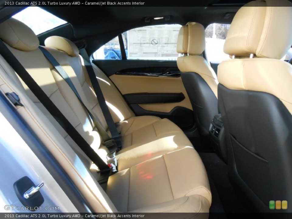 Caramel/Jet Black Accents Interior Rear Seat for the 2013 Cadillac ATS 2.0L Turbo Luxury AWD #74438930