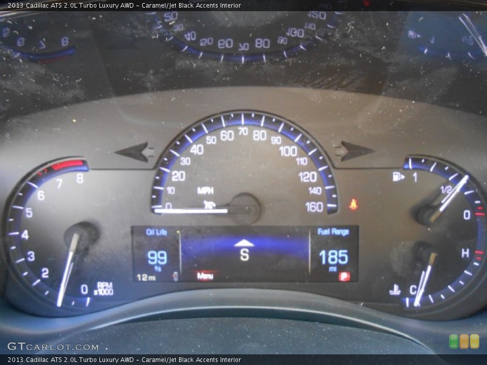 Caramel/Jet Black Accents Interior Gauges for the 2013 Cadillac ATS 2.0L Turbo Luxury AWD #74439110