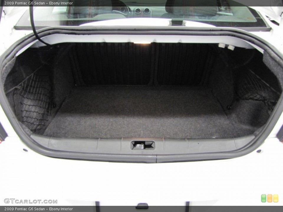Ebony Interior Trunk for the 2009 Pontiac G6 Sedan #74439703