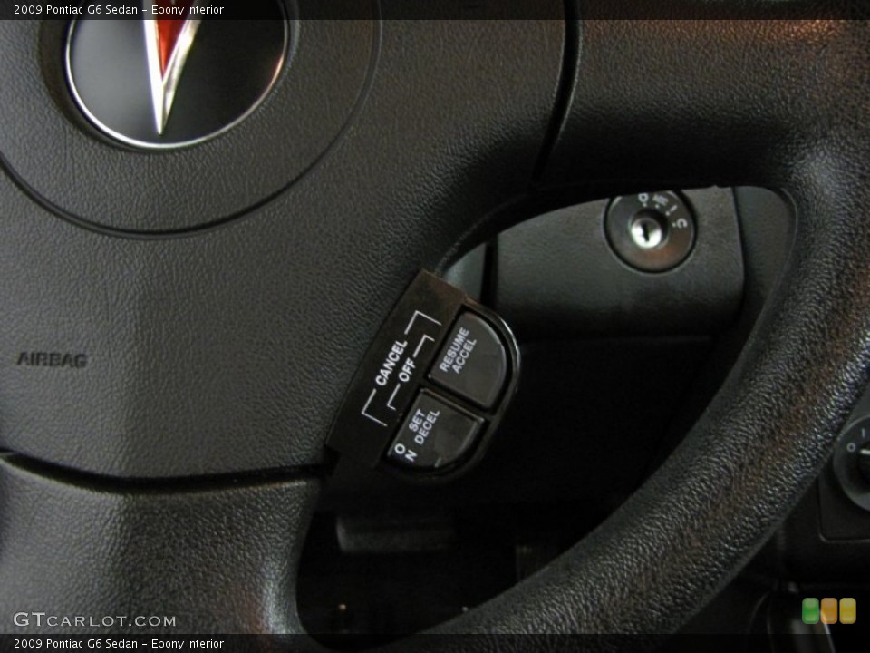 Ebony Interior Controls for the 2009 Pontiac G6 Sedan #74440023