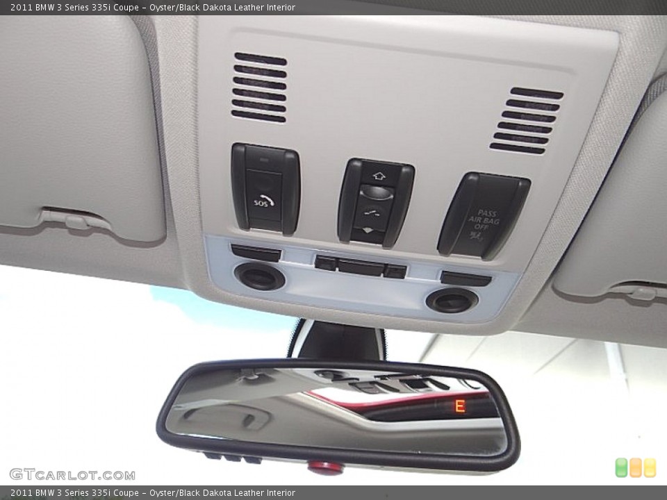 Oyster/Black Dakota Leather Interior Controls for the 2011 BMW 3 Series 335i Coupe #74440180