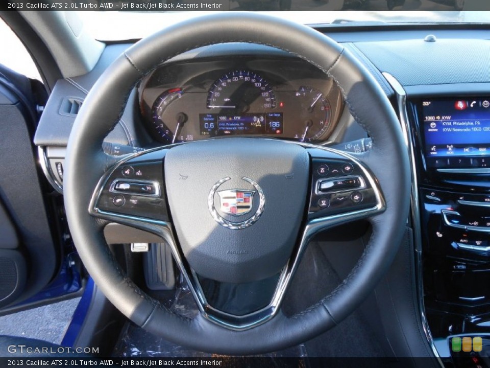Jet Black/Jet Black Accents Interior Steering Wheel for the 2013 Cadillac ATS 2.0L Turbo AWD #74441198