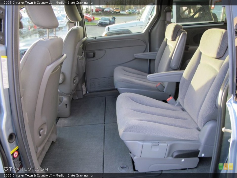 Medium Slate Gray Interior Rear Seat for the 2005 Chrysler Town & Country LX #74441615