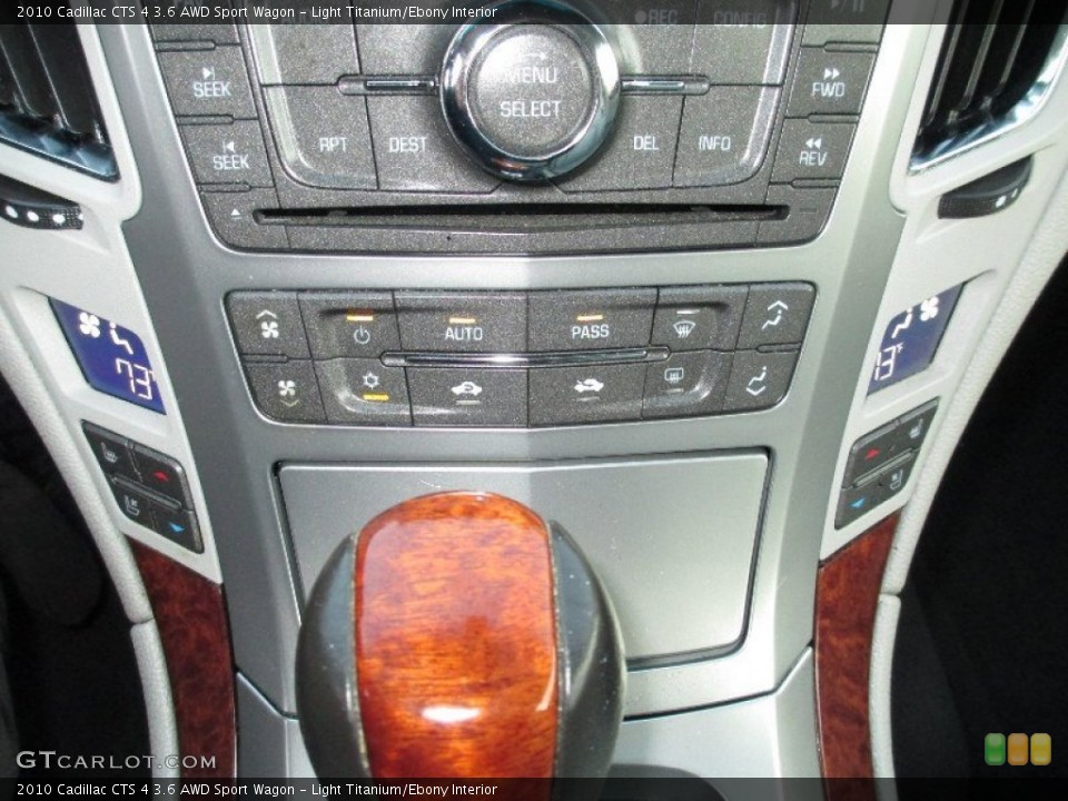 Light Titanium/Ebony Interior Controls for the 2010 Cadillac CTS 4 3.6 AWD Sport Wagon #74443049